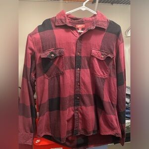 Arizona Jean Company XL Plaid Button Up Shirt